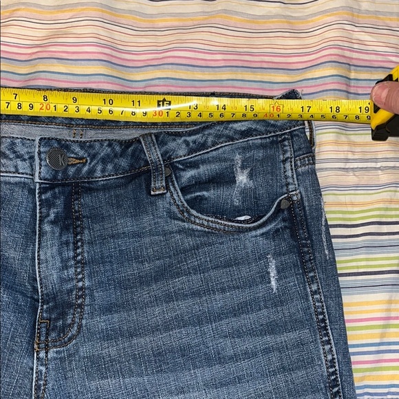 Kut Catherine Fab Ab Boyfriend Blue Denim Jeans 12 - Picture 7 of 8